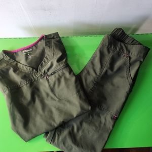 Scrubstar Taper Scrub Set Forrest Green